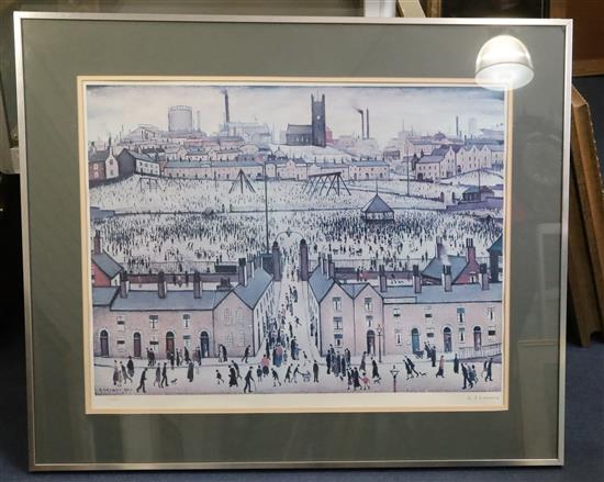§ Laurence Stephen Lowry (1887-1976) Britain At Play 18.5 x 23.75in.